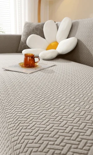 1/2/3/4/5 Seater & L Shape Sofa Cover — Jacquard, Stylish Colours