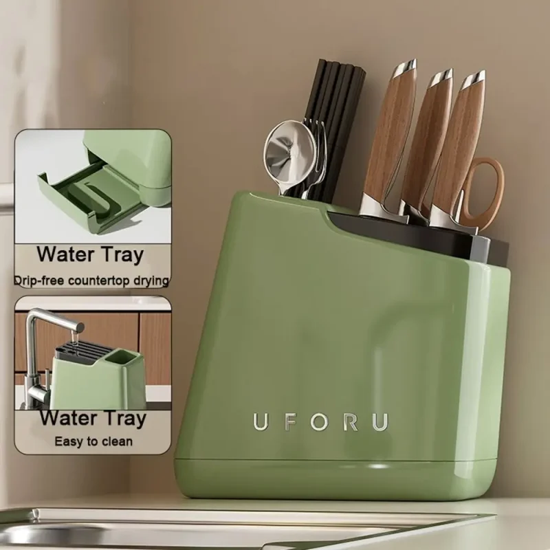 Kitchen Knife Storage Rack-Anti-slip Knife Stand Holder