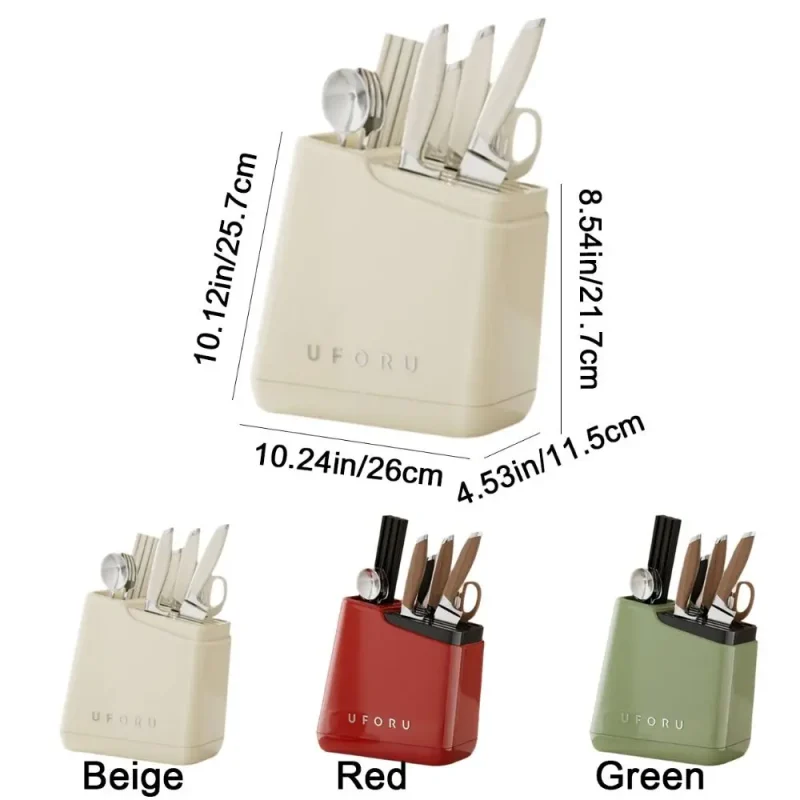 Kitchen Knife Storage Rack-Anti-slip Knife Stand Holder