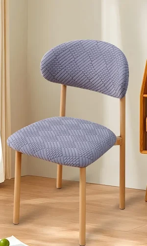 Dining Chair Covers with curved back Stylish Colours 2pcs / Set