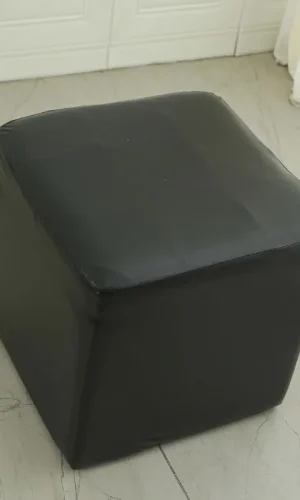SQUARE Ottoman Covers Foot Stool Slipcovers stylish Colours Water-Repellent PU 38-41cm