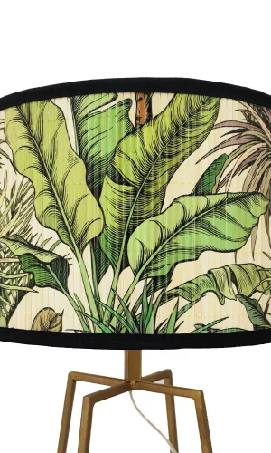 Lampshade for Desk Lamps & Pendant Lights-Tropical Boho Style with Palm Tree Patterns Ø30cm