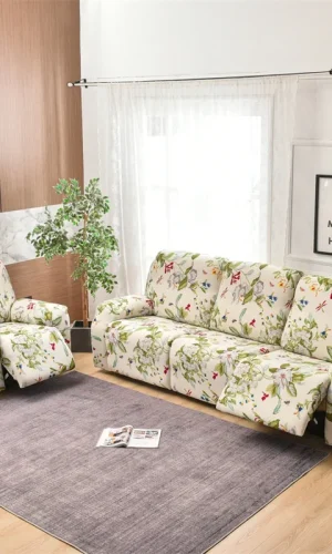 Recliner Cover 1-4 Seater Lazy boy recliner slipcovers with Side Pocket-4 Pieces/Seater