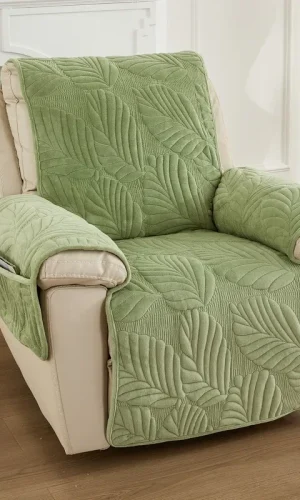 Universal Cover for Single Sofa / Recliner / Armchair Thick Plush Cushion Protector