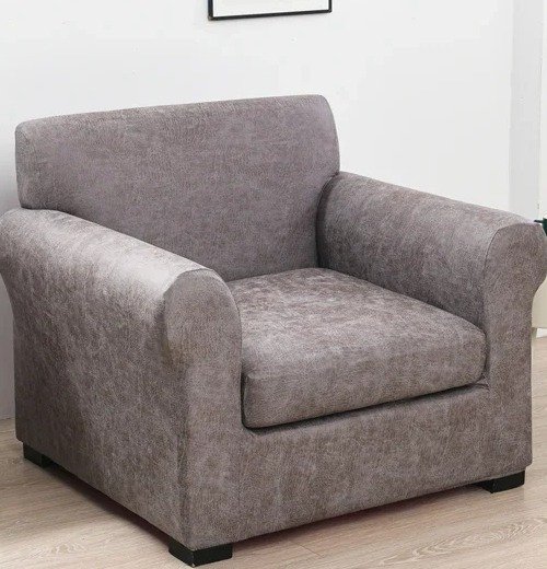 Sofa Chair Cover faux suede leather-Faux Suede Leather water repellent 2 Pieces/Set