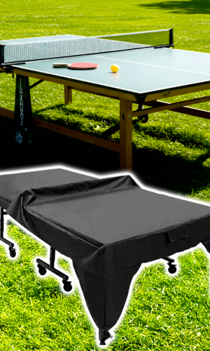 Table Tennis Table Cover Unfoldable Outdoor Waterproof Cover – Silver-Coated UV Protection